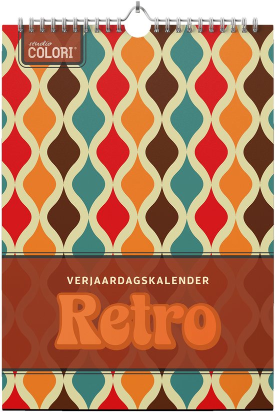Verjaardagskalender Retro - Verjaardagskalender volwassenen staand - Wandkalender A4