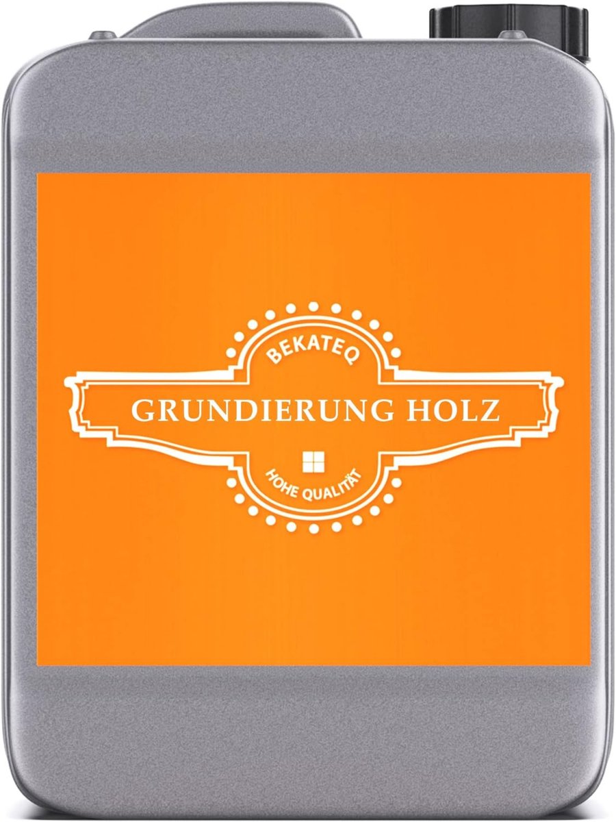 BEKATEQ houtbeschermingsprimer kleurloos, grondverf hout, hechtprimer, diepe grondverf, houtgrondverf - geurloos, oplosmiddelvrij, ademend LS-422 - 2,5L