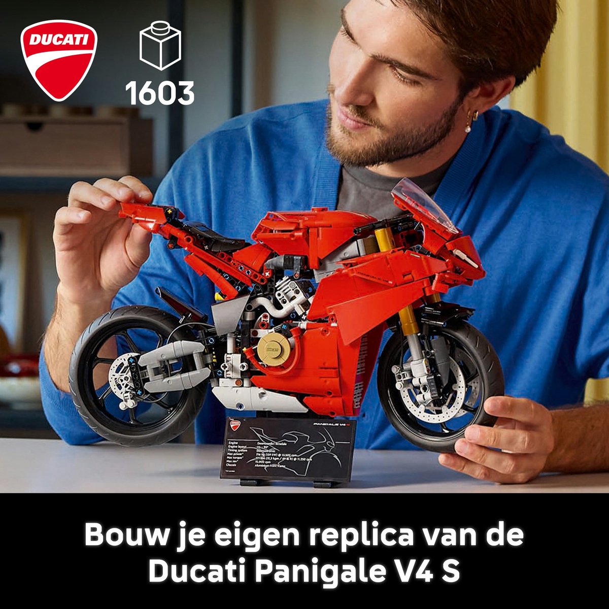 LEGO Technic - Ducati Panigale V4 S motor - 42202 — afbeelding 3