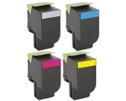 Inktkenners Toner geschikt voor Lexmark 71B2 - 1x Multipack geschikt voor Lexmark CS317dn - CX517de - CX317dn - CX417de - CX317de - CS517dn - CS517de - CS417dn