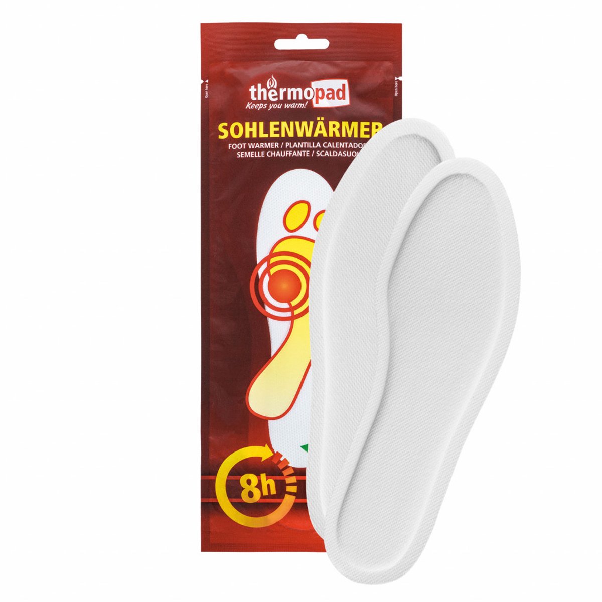 Thermopad - Warmte Pads / Zool Verwarmer - Maat: 38-39 - Enkel Gebruik