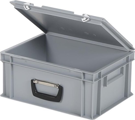 Opbergbox / Stapelkrat - Polypropyleen - 16 liter - grijs | bol