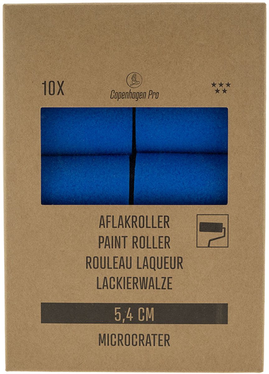 Copenhagen Pro Verfroller - MicroCrater technologie - 5,5 cm - 10 stuks