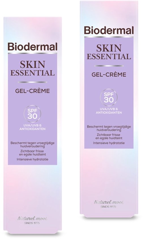 Biodermal Skin Essential dagcrème - Een alles-in-één dagcrème SPF 30 met krachtige antioxidanten én hyaluronzuur - 50 ml - BUNDEL 2 STUKS