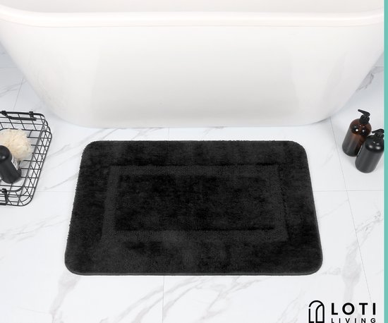 Loti Living Set de bain Microfibre noir