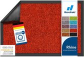 Paillasson Karat - Tapis de course à sec - Paillasson - Rhin - Waten Melon Red - 60 x 90 cm
