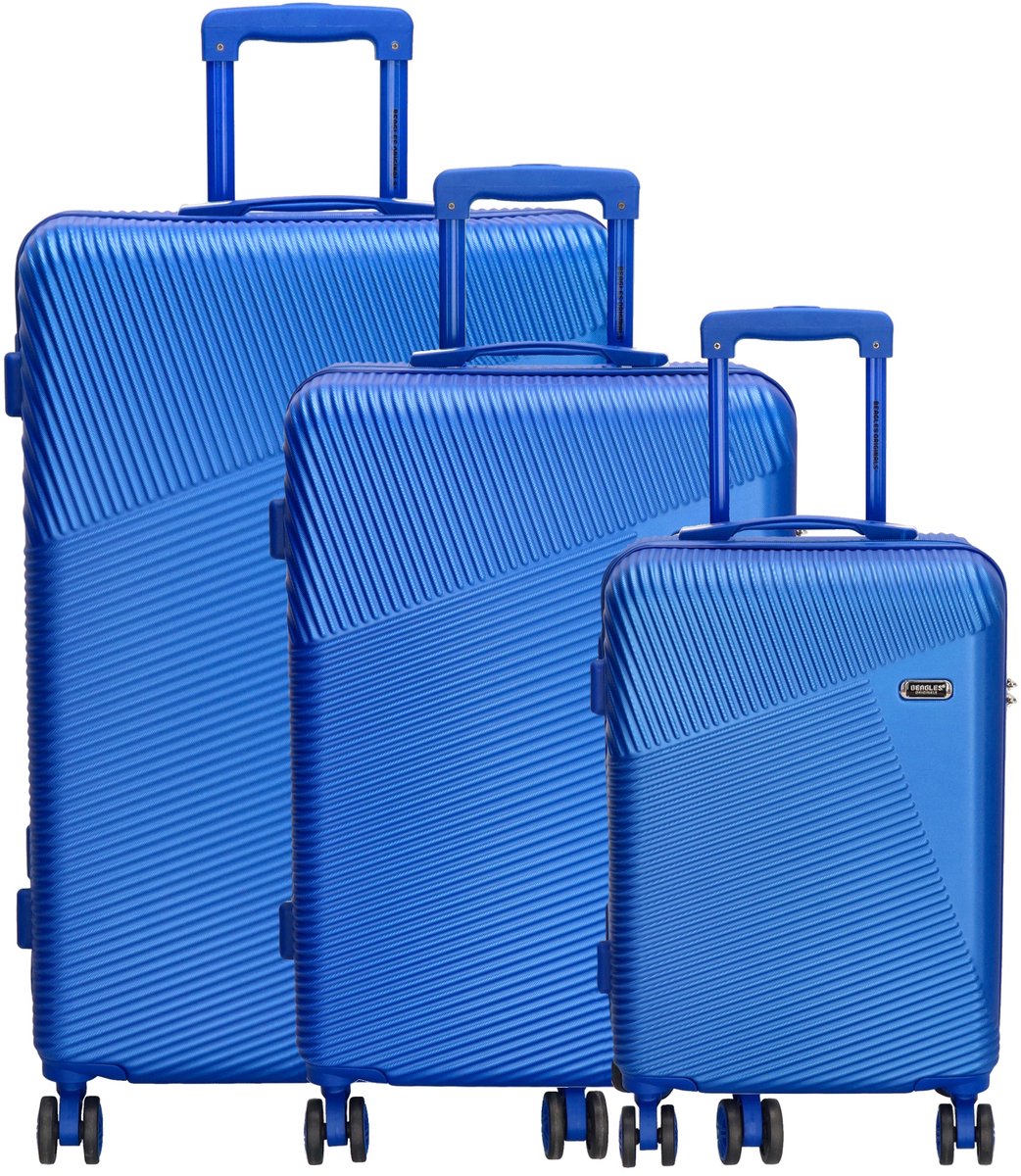 Beagles Originals Travel Originals Koffer 20-24-28 Inch - Kofferset - Set van drie - Reizen - Bagage - Staalblauw