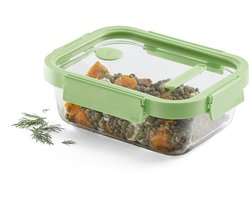 Lékué Vershouddoos - Glas - 1050 ml - Rechthoek - Green