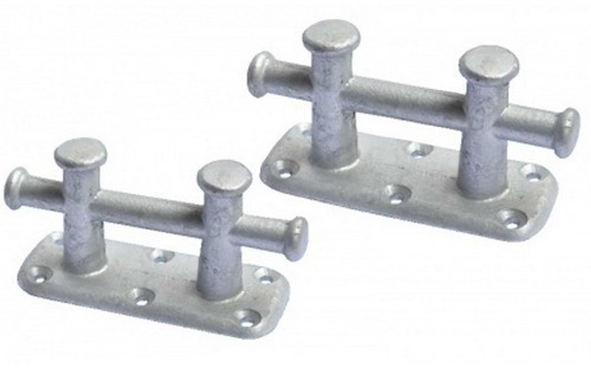BREG Dubbele gegalvaniseerd kruis bolders - Hoogte 101 mm