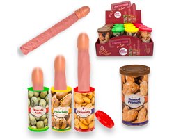 Fop Cadeau Spring Penis In Blik - Jumping Penis in Can – Display 12 Stuks - Verrassende Gag Gift!
