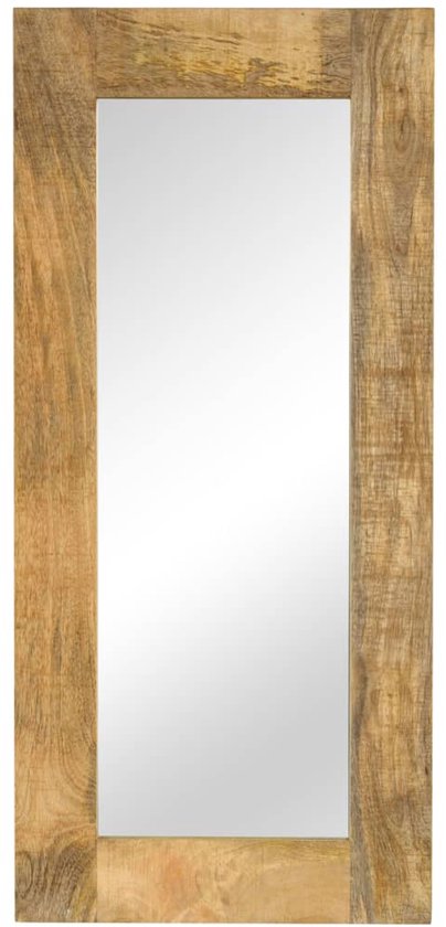 vidaXL Badkamerspiegel 50x70x2,5 cm massief mangohout en glas, spiegel, make up spiegel, spiegel badkamer, make upspiegel, wandspiegel vidaXL Badkamerspiegel 50x70x2,5 cm massief mangohout en glas, spiegel, make up spiegel, spiegel badkamer, make upspiegel, wandspiegel