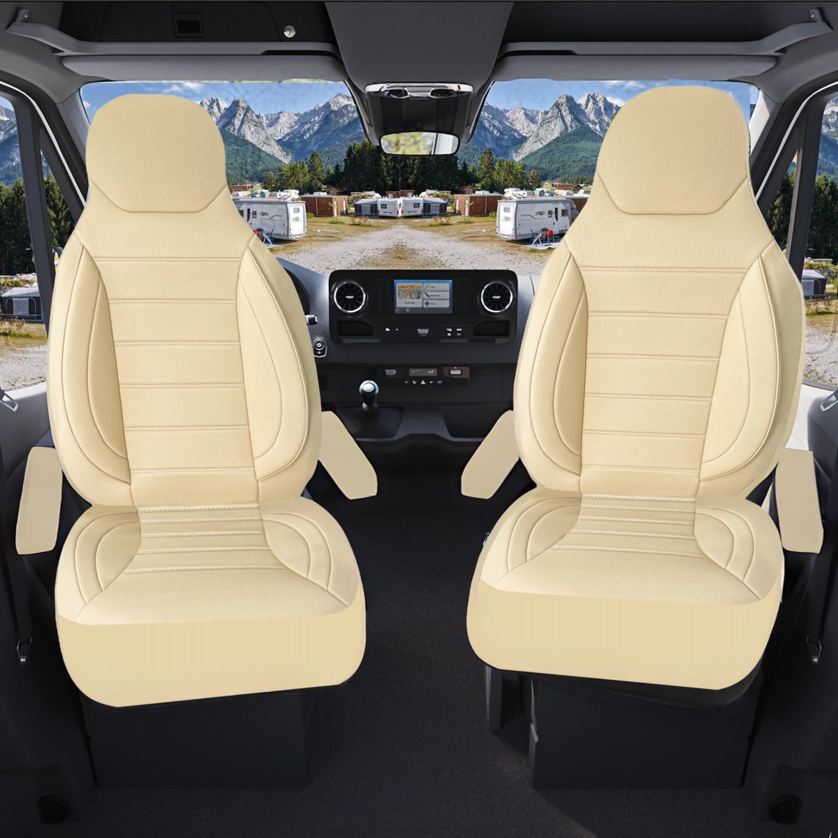 Housses De Siège Extensibles Imperméables En Treillis De Diamant Pour