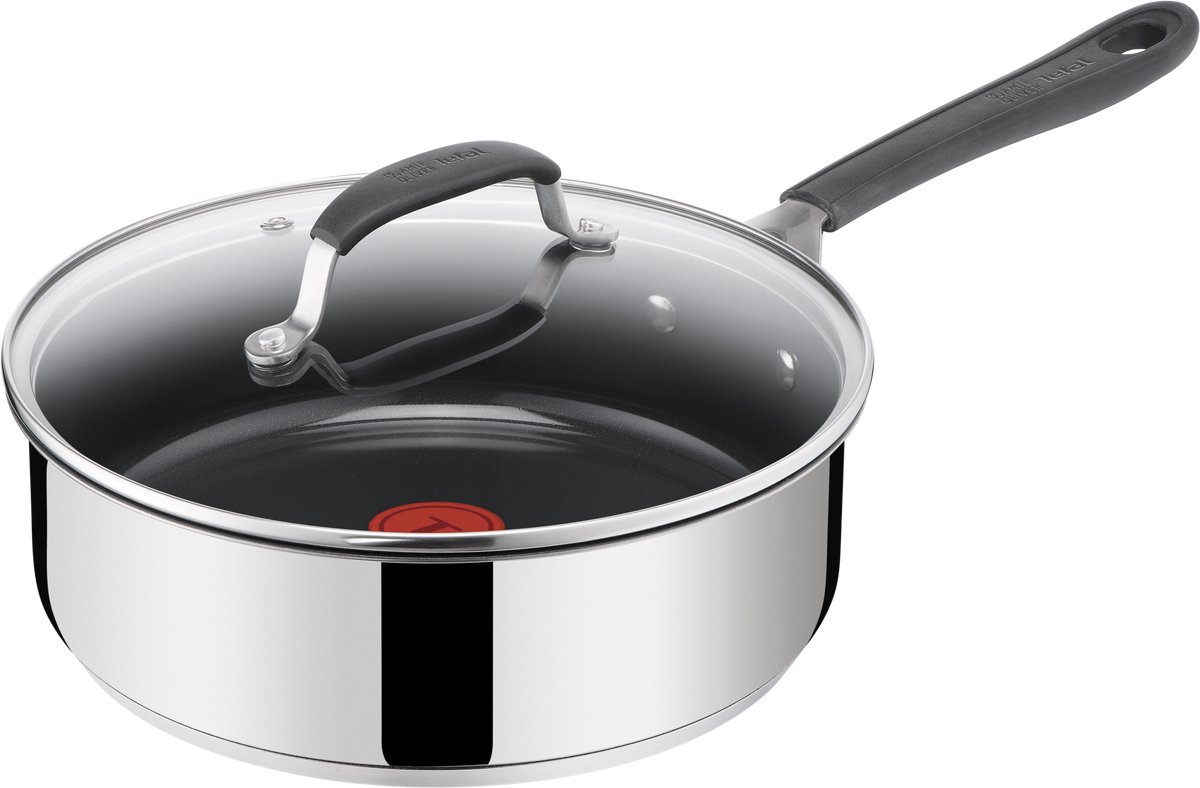 Jamie Oliver by Tefal Easy Cook - Hapjespan - Ø24 cm - Keramisch - PFAS-vrij - Inclusief Deksel - Inductie