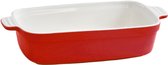 Mama Cucina Ovenschaal - Ovenschotel - Rood - Aardewerk - Rechthoekig - 31 cm x 17.5 cm