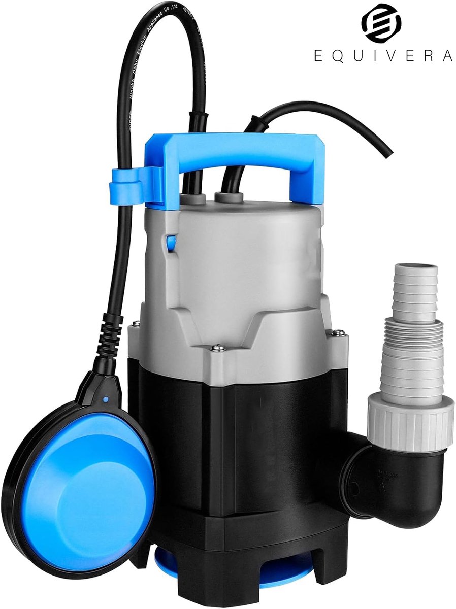 Equivera Dompelpomp - Dompelpomp Vuil Water - Vlakzuigpomp - Dompelpomp Vlakzuigpomp