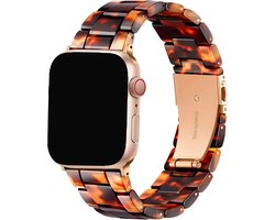 Innerlight® Gem+ - Panterprint - 38/40/41mm - Schakel Armband Geschikt voor Apple Watch - Horlogeband - Geschikt als Apple watch bandje voor Series 1/2/3/4/5/6/7/8/9/10/11 42mm/ 12 42mm/SE