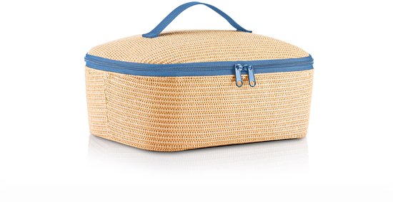 Reisenthel Coolerbag M Pocket Koeltas - 4,5L - Raffia Blauw van Reisenthel — afbeelding 2