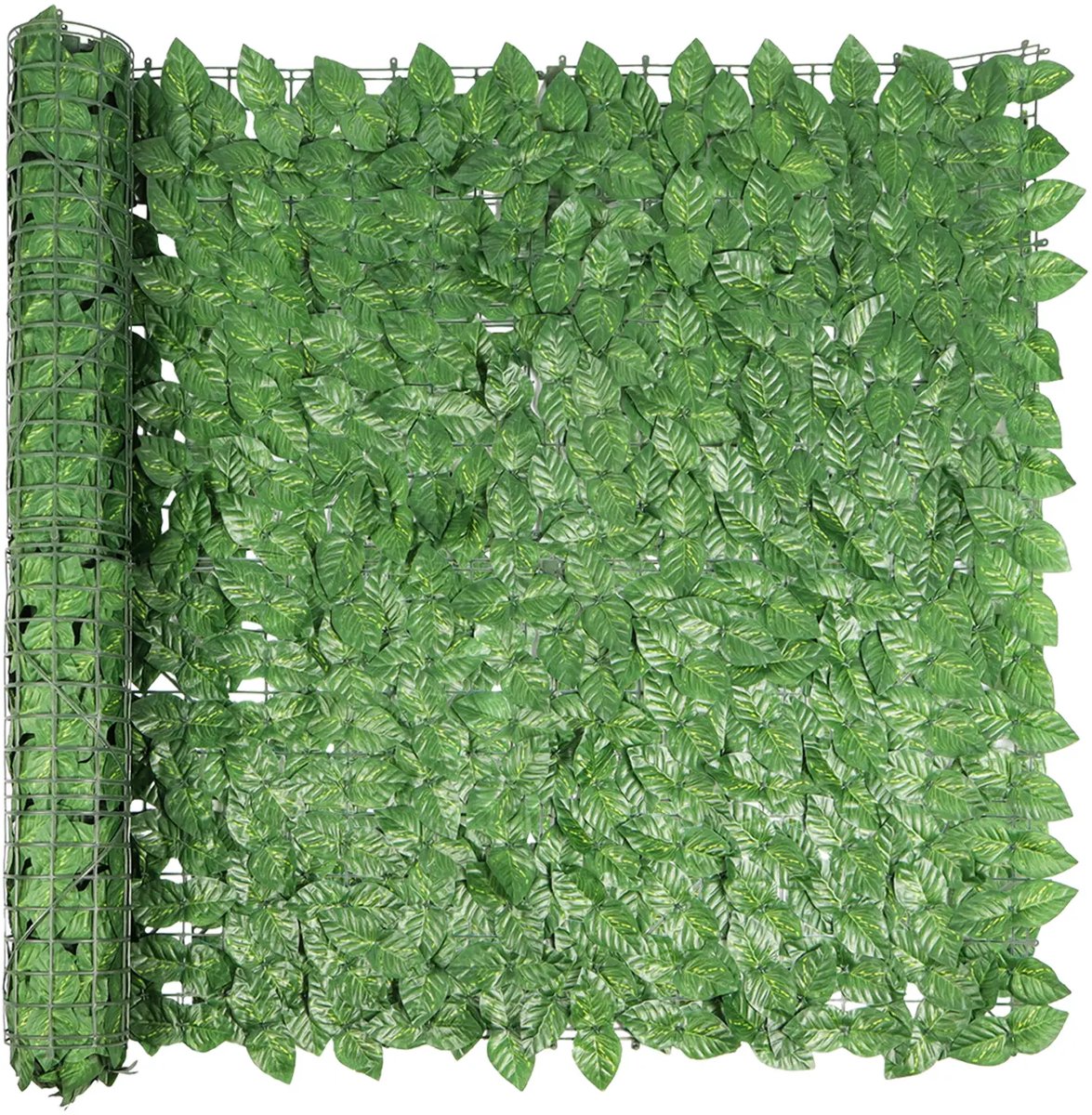 Kunsthaag Op Rol | Beukenblad -Groen - 300cm x 150cm - Balkonscherm/Tuinscherm - hek en balkon omheining