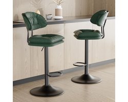 Hawthyhome - Landelijke Serie-Set van 2-techno stof-Verstelbar Draaibaar Ergonomisch-Groen-Veelzijdig Stijlvol