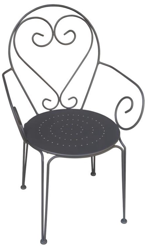 DanDiBo Tuinstoel Malega 12185 - Klapstoel Metaal Smeedijzer 92 Cm Antiek Patina