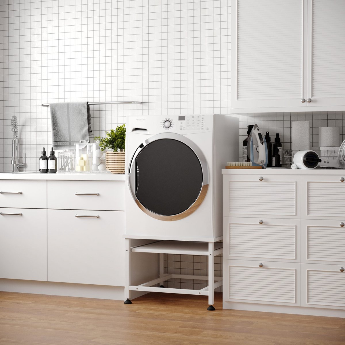 Wasophoogte Wasmachine verhoger - Wasmachine opbouwmeubel XL thumbnail 3