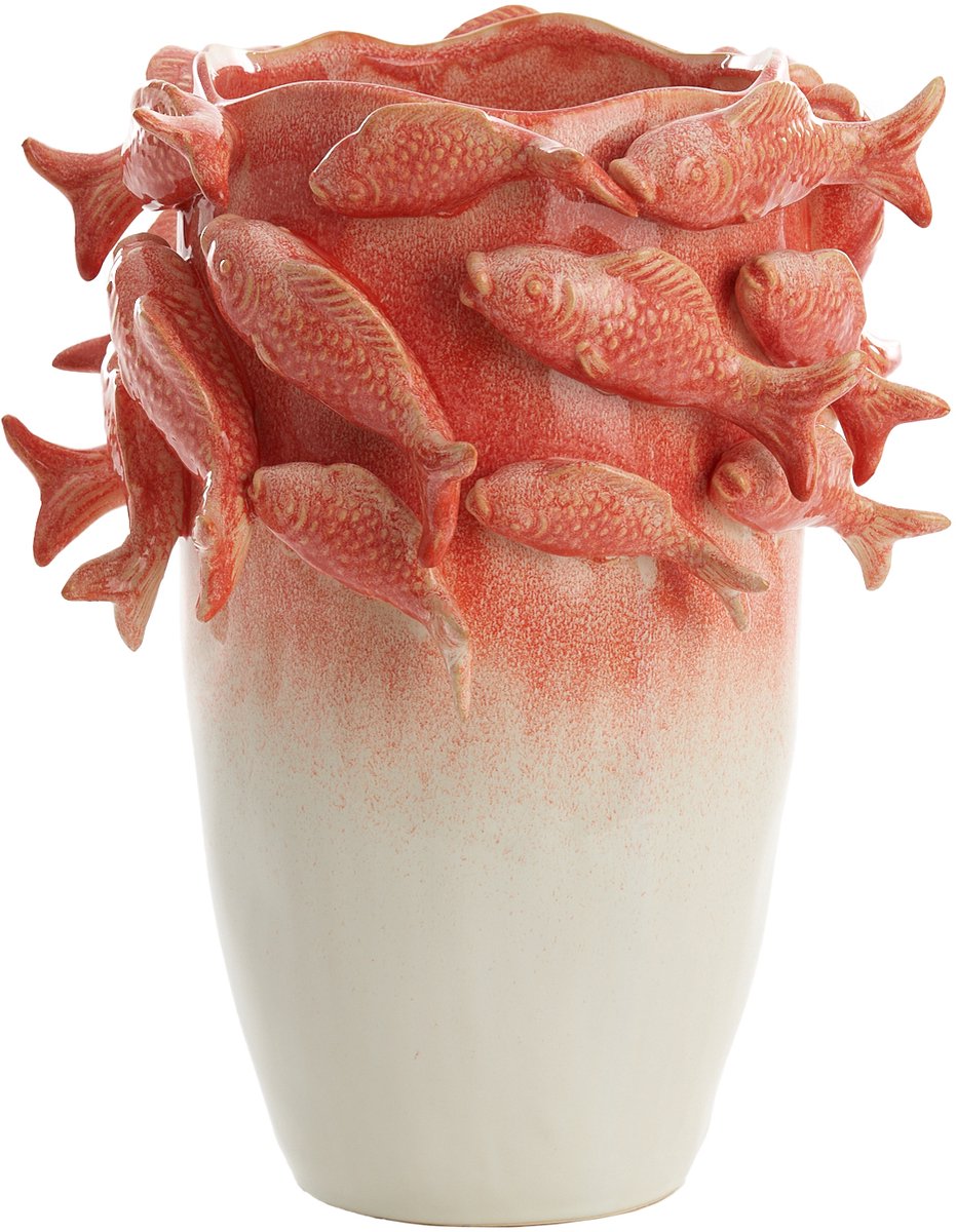 Vaas FISH - 29x28x36.5cm - Rood