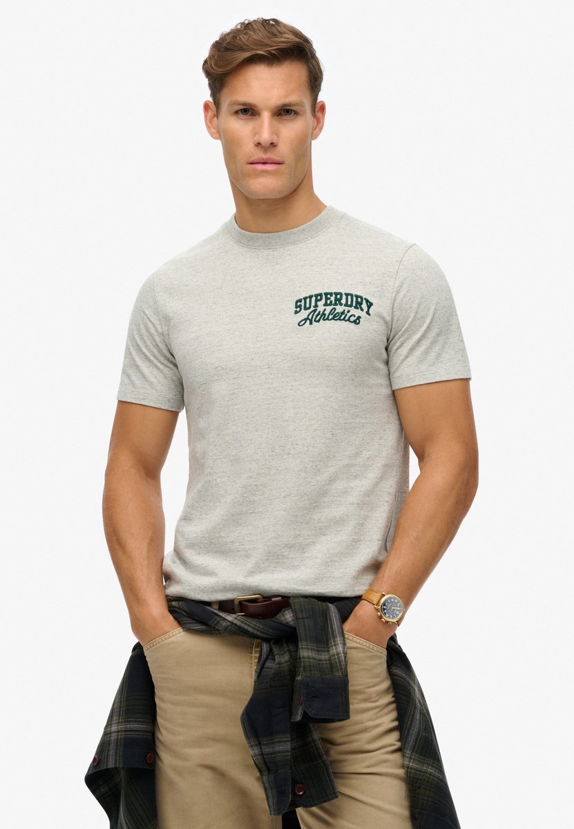 Superdry Superstate T-shirt met geborduurd logo Heren T-shirts Grijs