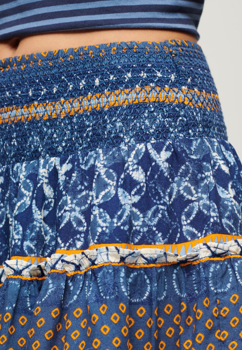 Superdry Shirred minirok met print Dames Rokken Oranje
