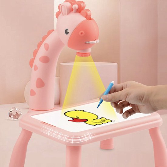 Speelgoed Tekentabletten Homemiyn Tekening Projectietafel Speelgoed Voor Kinderen Projector Tekentafel Tracing Bureau Met Lichte Muziek
