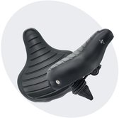 Voltano Drifter Fietszadel Wave 2.0 - Zwart - Met Zadelstrop - Breed Zitoppervlak