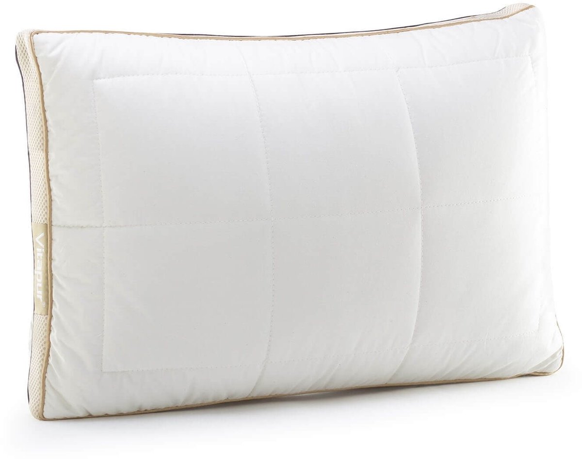 Vitapur Peuter Hoofdkussen - Kinder Hoofdkussen - Hoofdkussen Peuter - Traagschuim Hoofdkussen - Verkoelend Hoofdkussen - Ergonomisch - 40x60 cm Wit