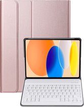 Hoesje - Geschikt voor Apple iPad A16/A18 (2025/2026) - 11 inch (11e & 12e generatie) - Keyboard Book Cover - Toetsenbord Case - Hoes - Rosé goud