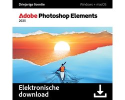 Adobe Photoshop Elements 2025 (3 Jarige Licentie) - Meertalig - Windows - Mac - Download