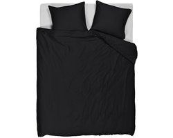 Beddinghouse Change dekbedovertrek - Effen - Tweepersoons - 200x200/220 - Black