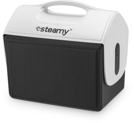 Steamy BMX 15 - Kleine Koelbox voor op de Bouw - 15 Liter - Frigobox - Zwart
