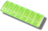Medicijnen doosje - Pillendoos - Week - 7 Compartimenten - Groen - 7 dagen - 1 WEEK - 7 Grote Vakken - Week Pillendoosje - NEDERLANDS