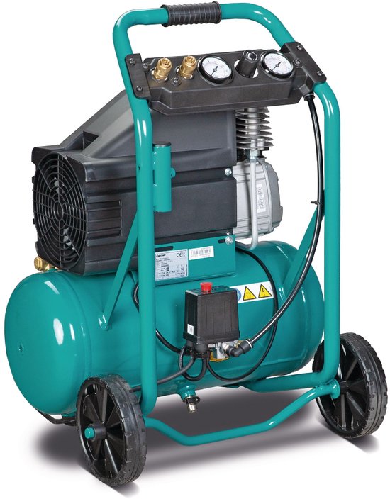 Werfcompressor mobiel ketel 24 L 2,2 kw / 3 Pk 284 L/min 10 bar 230V Aircraft — afbeelding 2