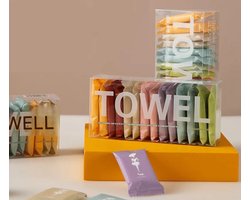 Luxe Gecomprimeerde Handdoekjes - Compressed Towels - Magische handdoek - Hotel en Spa - Groeien Met Water - In Handige Verpakking - 14 stuks