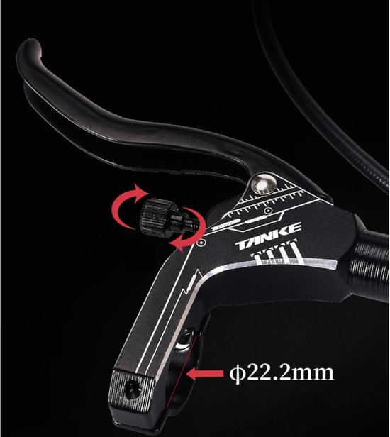 Zoom- HB-875 Hydraulische schijfrem voor en achter 750 mm & 1400 mm MTB-set BMX, goud