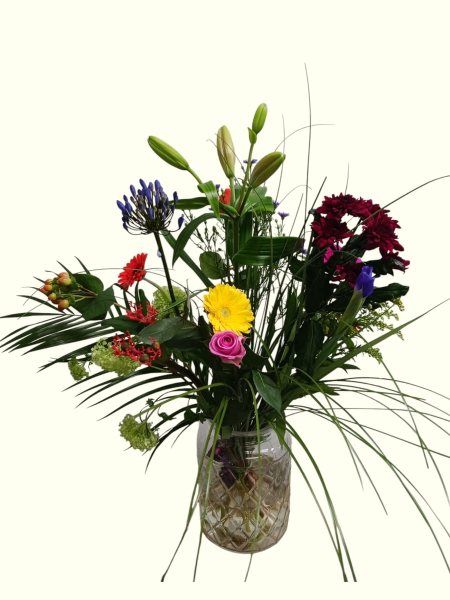 Bloomingworld Boeket Plukbloemen L Bont - 18 Stelen