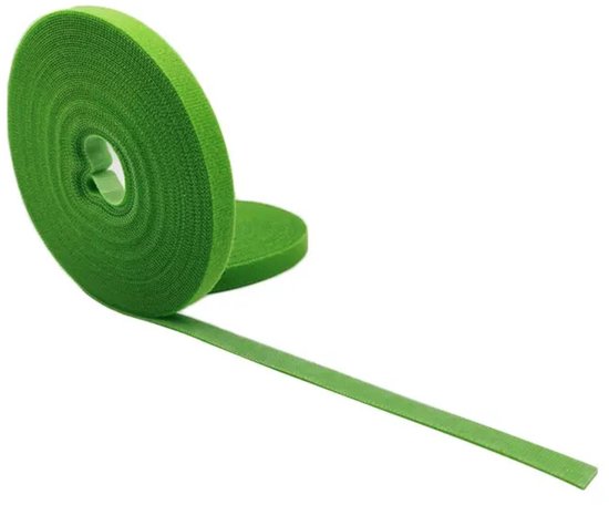 Klittenband voor Planten 10m - Bindmateriaal Planten binnen en buiten - Groen