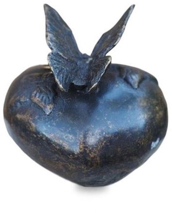 Sculptures en bronze Mini urne avec papillon