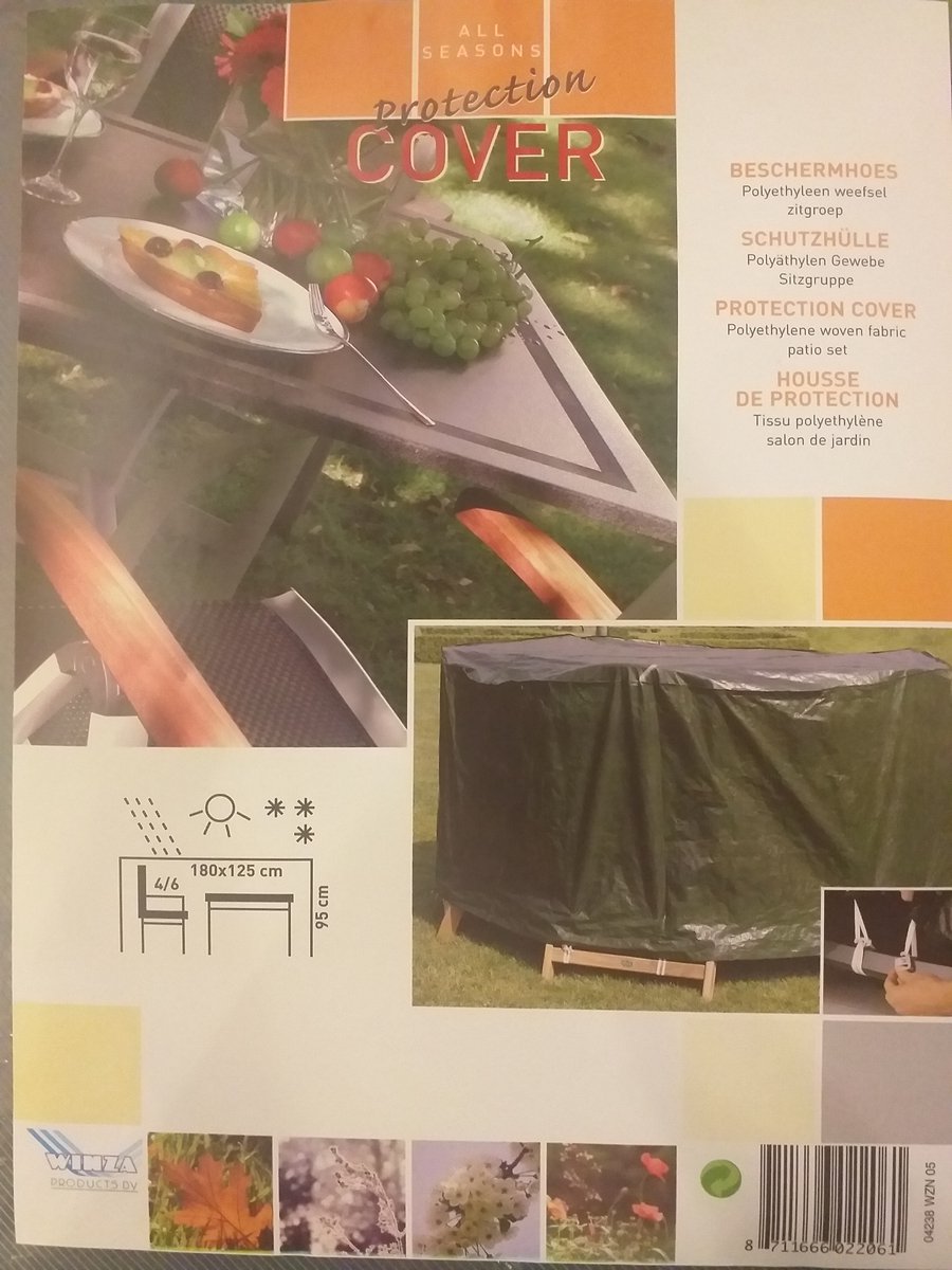All Seasons beschermhoes Polyethyleen weefsel zitgroep - 180 x 125 x H 95