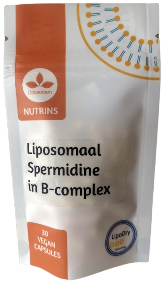 Nutrins liposomaal Spermidine in vitamine B-complex - 30 capsules - 3 mg spermidine.