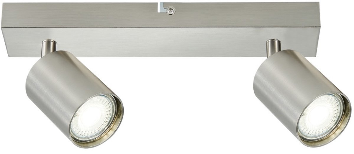 Integral Plafondspot Siena Mat Nikkel voor 2x GU10 lamp (niet meegeleverd) | 2x GU10