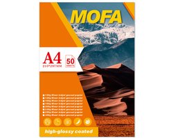 Mofa high-glossy coated, kleur inkjet gecoat papier, A4, 50 sheets 180g/m²