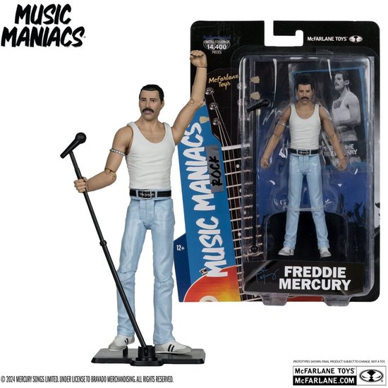 McFarlane Toys Music Maniacs Rock Action Figure Freddy Mercury 15 cm Action Figuur