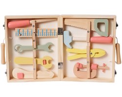 Speelgoedtopdeals - Houten Speelgoed Gereedschapskoffer – Gereedschap Kinderen - Duurzaam
