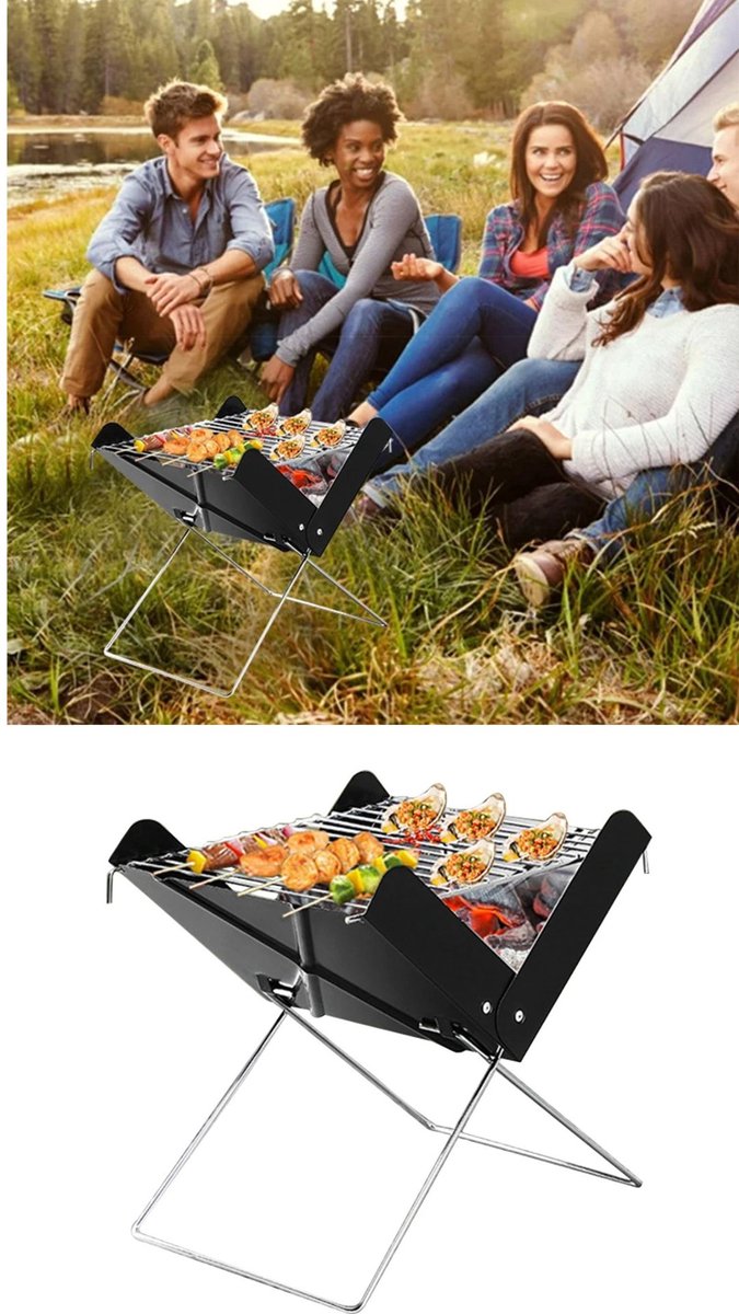 Home & Marker - Opvouwbare Barbecue - Draagbare Barbecue - Opvouwbare BBQ - Camping BBQ - Camping Barbecue - Mini Barbecue - GRILLOMATE van GRILLOMATE — afbeelding 2