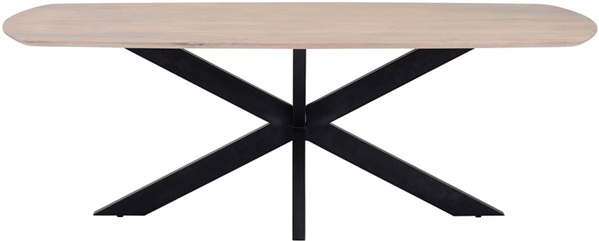 Eettafel Akagi 210 cm Deens ovaal mangohout - Ashblond
